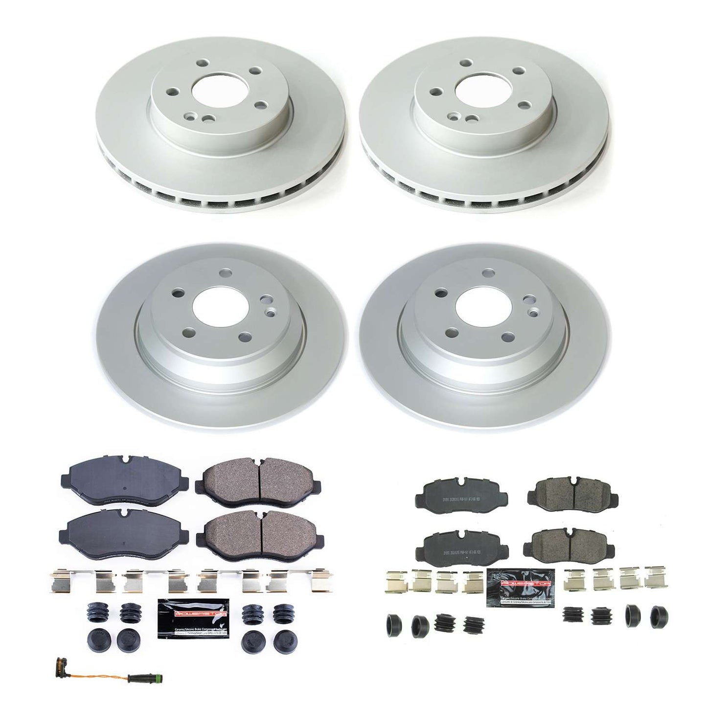 PowerStop Power Stop 16-21 Mercedes-Benz Metris Front & Rear Z17 Coated Brake Kit CRK8218