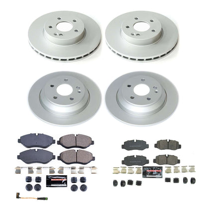 PowerStop Power Stop 16-21 Mercedes-Benz Metris Front & Rear Z17 Coated Brake Kit CRK8218