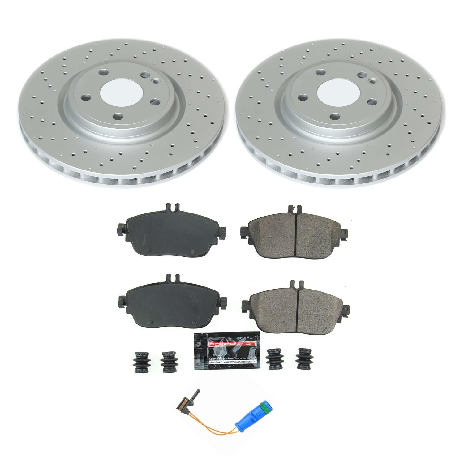 Power Stop 17-19 Infiniti QX30 Front Z17 Evolution Geomet Coated Brake Kit CRK8266
