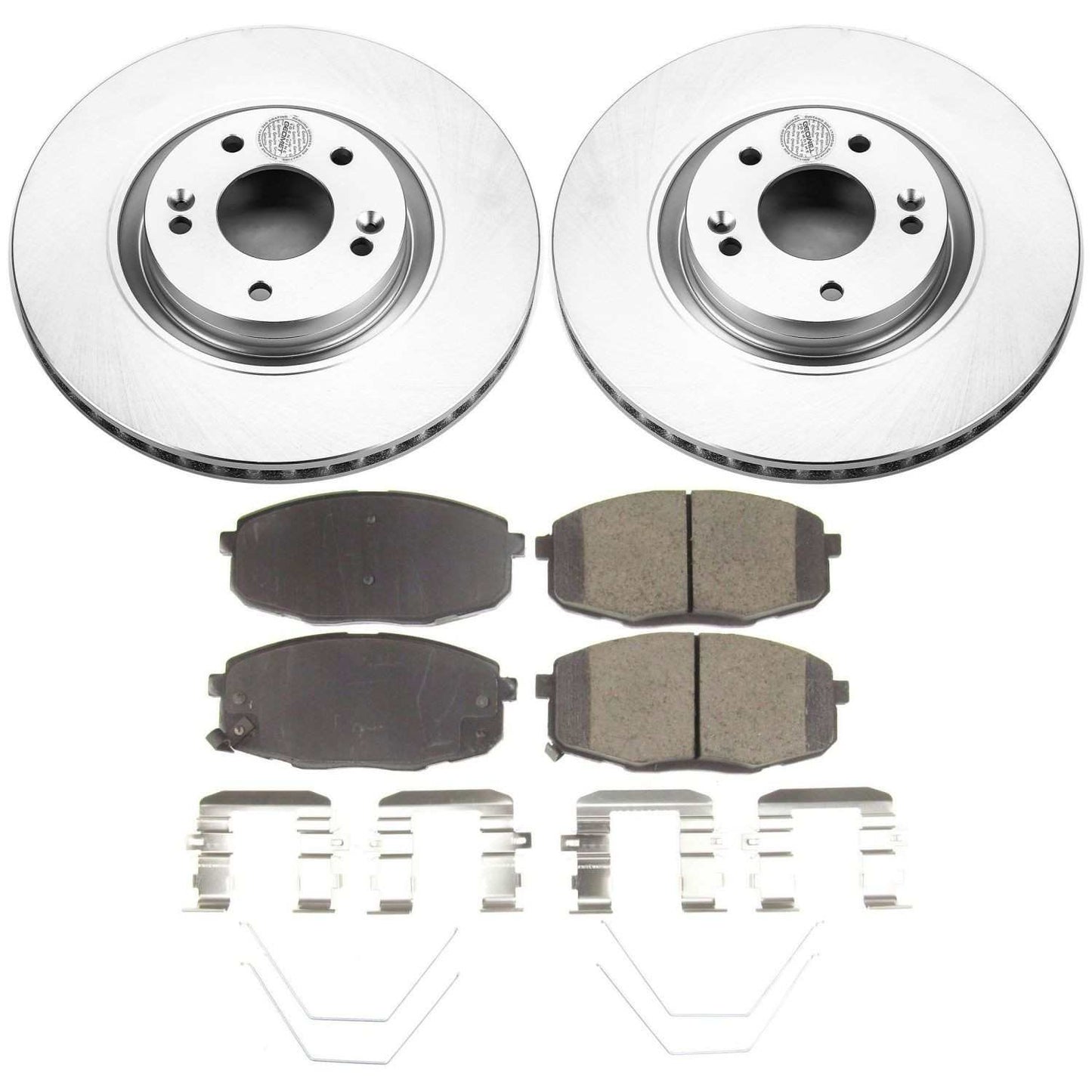 PowerStop Power Stop 2019 Hyundai Nexo Front Z17 Evolution Geomet Coated Brake Kit CRK8271