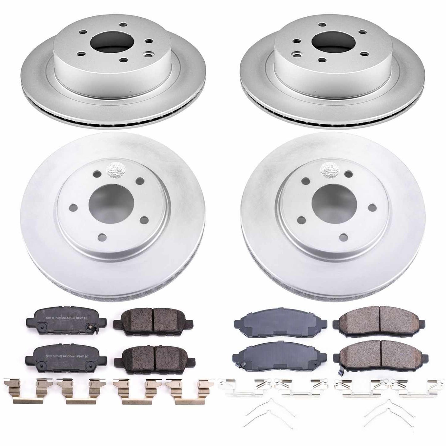 PowerStop Power Stop 11-14 Nissan Leaf Front & Rear Z17 Evolution Geomet Coated Brake Kit CRK8272