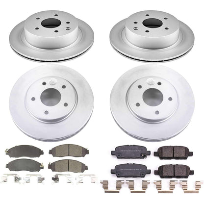 PowerStop Power Stop 18-19 Nissan Leaf Front & Rear Z17 Evolution Geomet Coated Brake Kit CRK8273