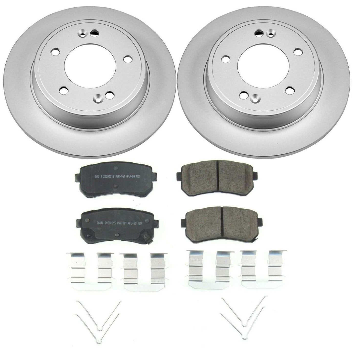 PowerStop Power Stop 18-19 Hyundai Kona Rear Z17 Evolution Geomet Coated Brake Kit CRK8277