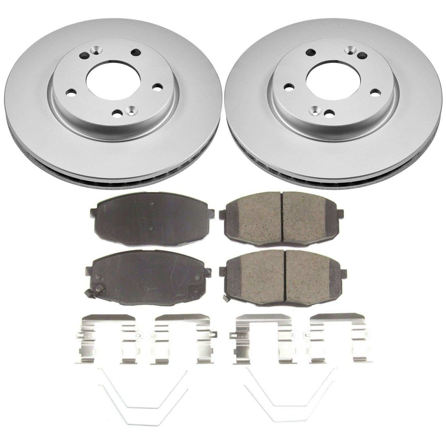 PowerStop Power Stop 18-19 Hyundai Kona Front Z17 Evolution Geomet Coated Brake Kit CRK8279