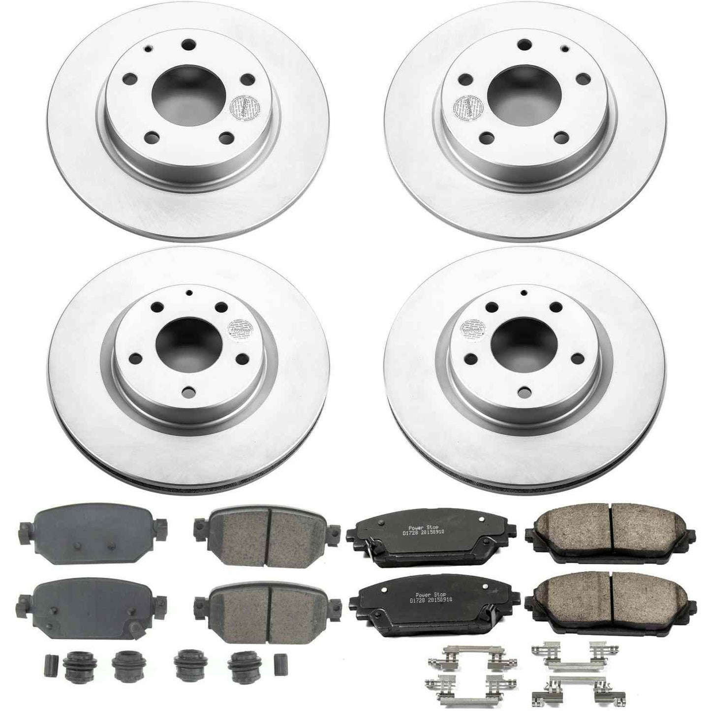 PowerStop Power Stop 17-18 Mazda 3 Front & Rear Z17 Evolution Geomet Coated Brake Kit CRK8282