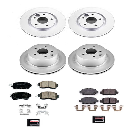 PowerStop Power Stop 14-17 Nissan Leaf Front & Rear Z17 Evolution Geomet Coated Brake Kit CRK8288