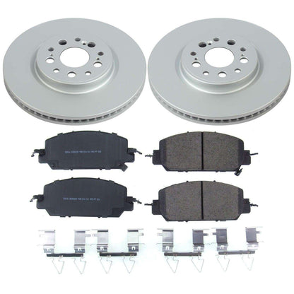 Power Stop 17-19 Honda Clarity Front Z17 Evolution Geomet Coated Brake Kit CRK8295
