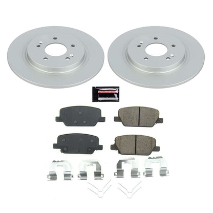 Power Stop 2019 Hyundai Santa Fe Rear Z17 Evolution Geomet Coated Brake Kit CRK8310