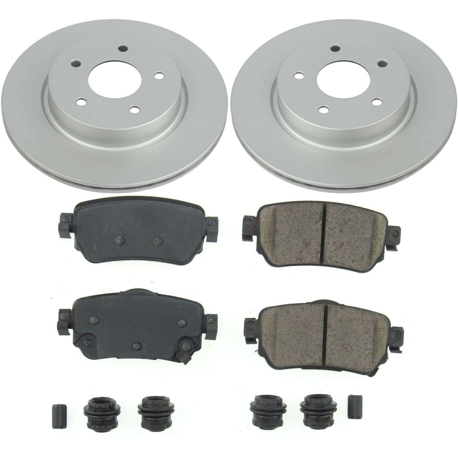 Power Stop 18-19 Nissan Leaf Rear Z17 Evolution Geomet Coated Brake Kit CRK8313
