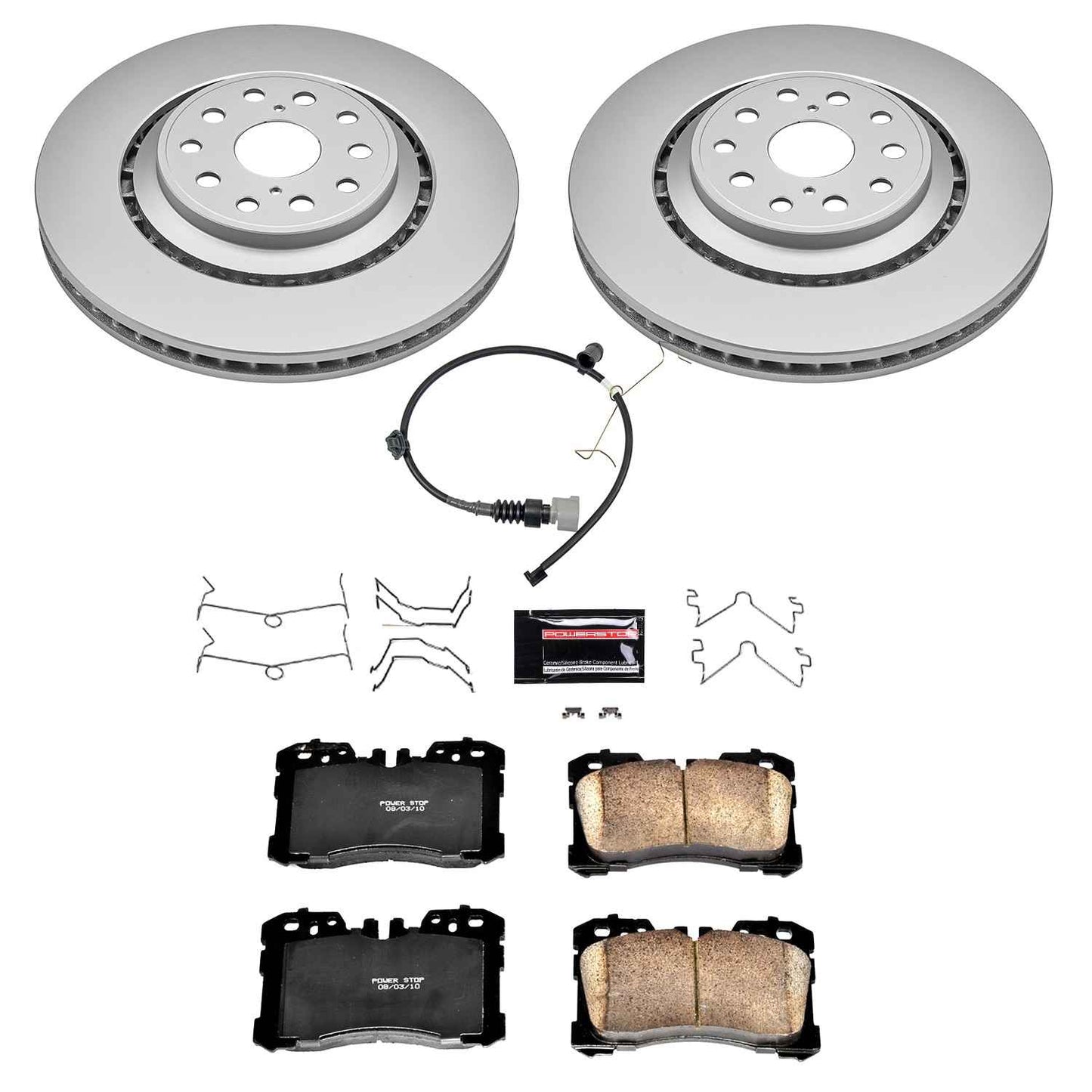 Power Stop 18-19 Lexus LS500 Front Z17 Evolution Geomet Coated Brake Kit CRK8320
