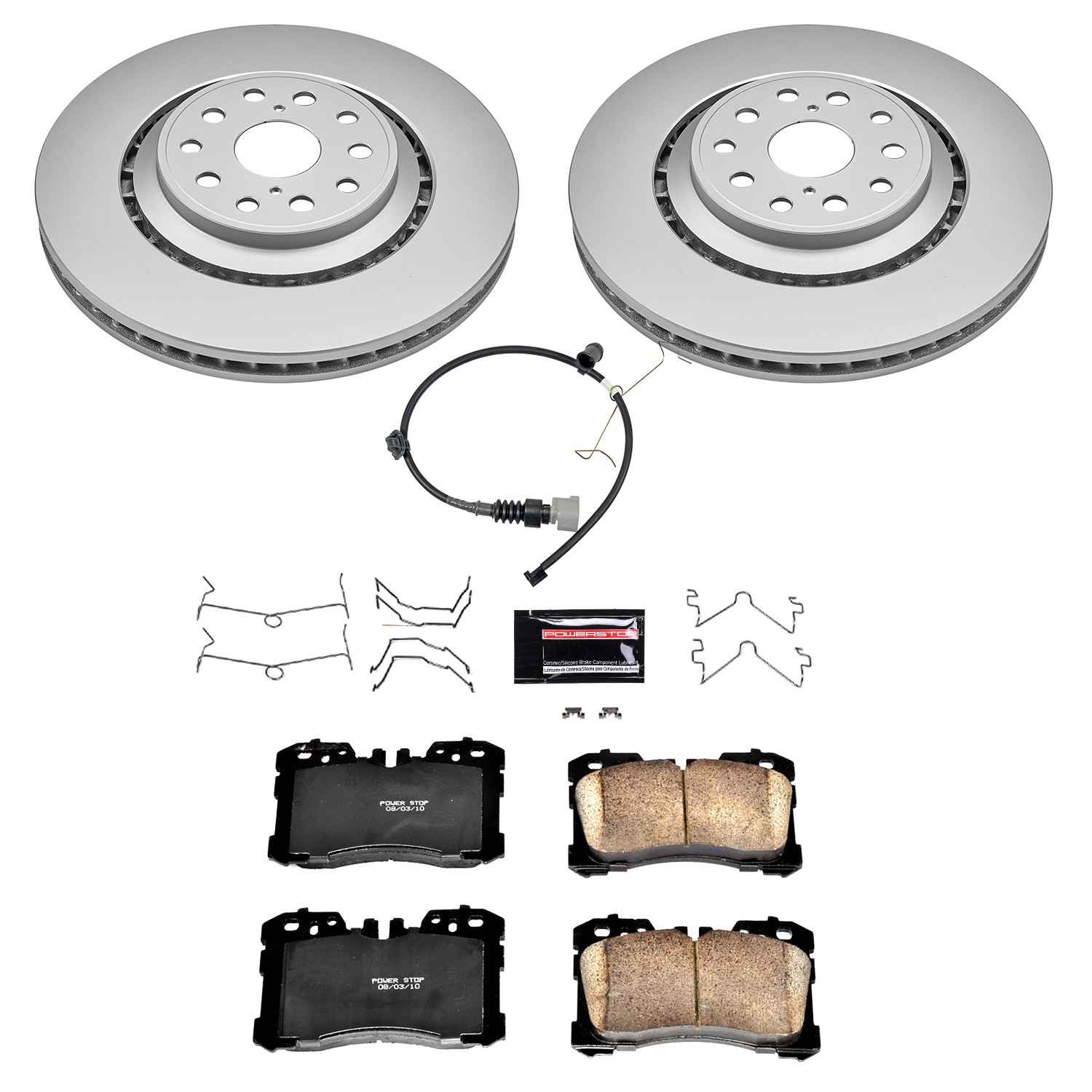 Power Stop 18-19 Lexus LS500 Front Z17 Evolution Geomet Coated Brake Kit CRK8320
