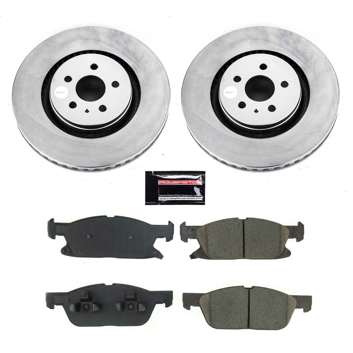 PowerStop Power Stop 2019 Ford Edge Front Z17 Evolution Geomet Coated Brake Kit CRK8321