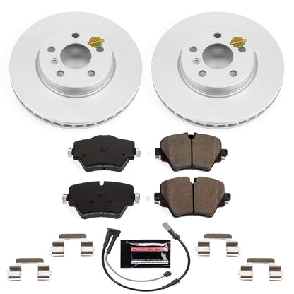 PowerStop Power Stop 2019 Mini Cooper Clubman Front Z23 Evolution Sport Coated Brake Kit CRK8323