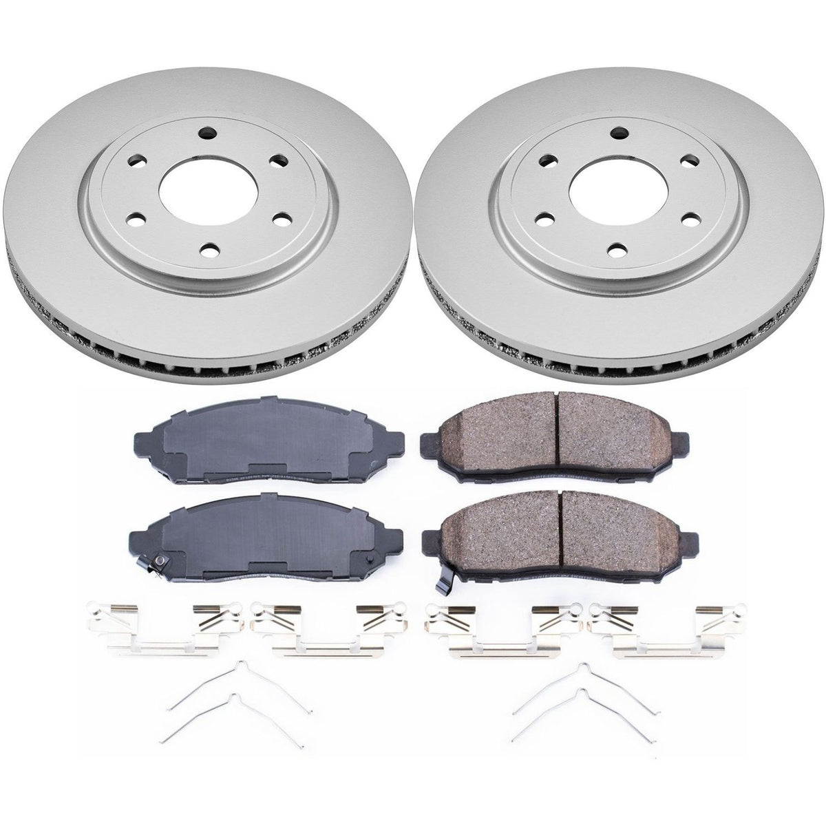 PowerStop Power Stop 2019 Nissan Frontier Front Z17 Evolution Geomet Coated Brake Kit CRK8324