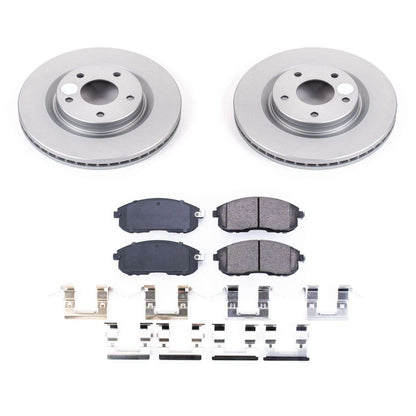 PowerStop Power Stop 2019 Nissan Sentra Front Z17 Evolution Geomet Coated Brake Kit CRK8327