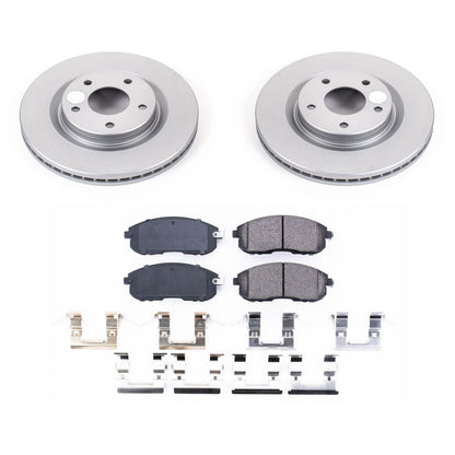 PowerStop Power Stop 2019 Nissan Sentra Front Z17 Evolution Geomet Coated Brake Kit CRK8327