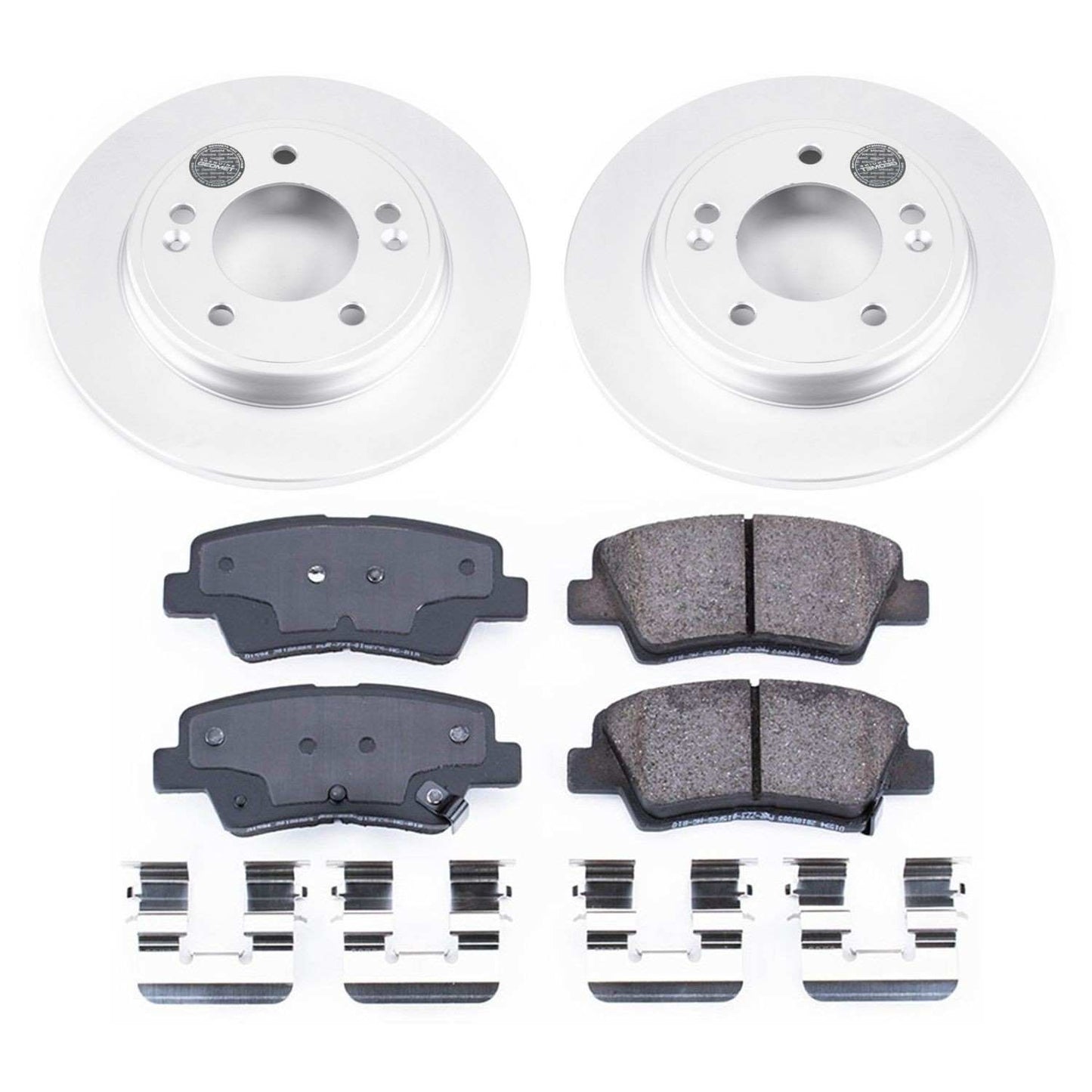 PowerStop Power Stop 2019 Hyundai Veloster Rear Z17 Evolution Geomet Coated Brake Kit CRK8331
