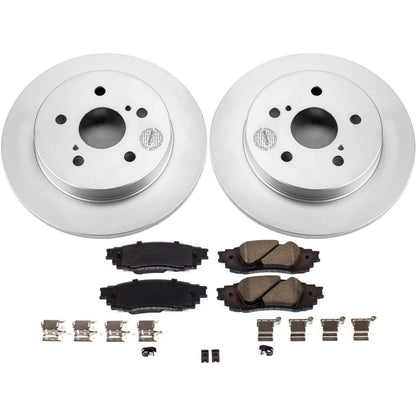 PowerStop Power Stop 2019 Lexus ES350 Rear Z17 Evolution Geomet Coated Brake Kit CRK8333