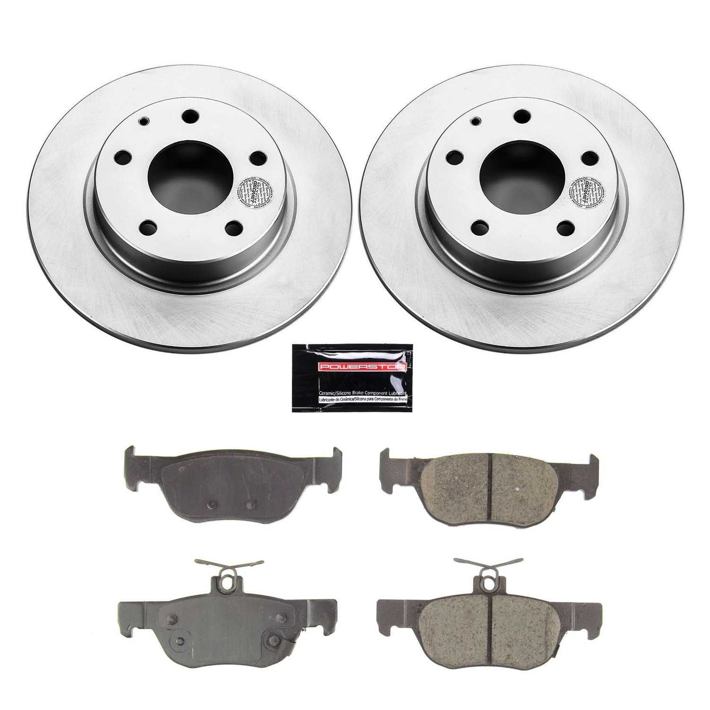 PowerStop Power Stop 2019 Mazda 3 Rear Z17 Evolution Geomet Coated Brake Kit CRK8334
