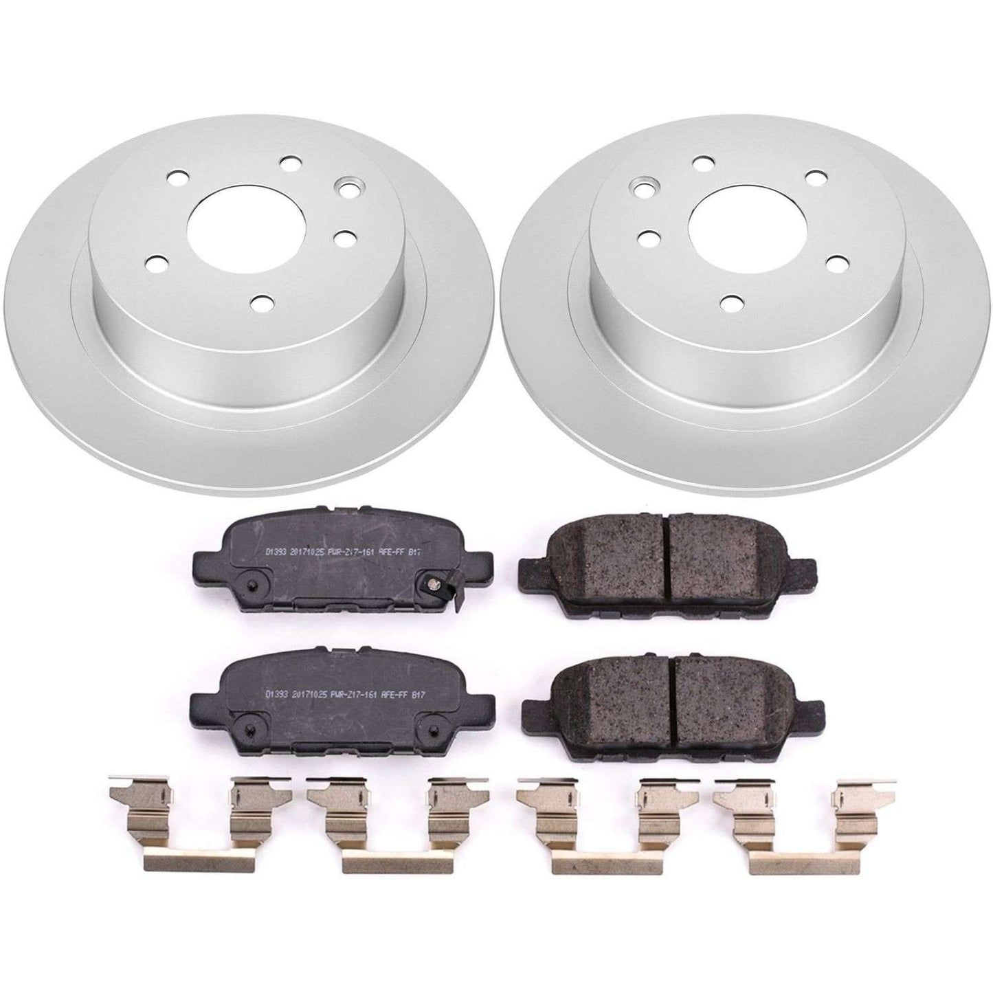 PowerStop Power Stop 2019 Nissan Sentra Rear Z17 Evolution Geomet Coated Brake Kit CRK8335
