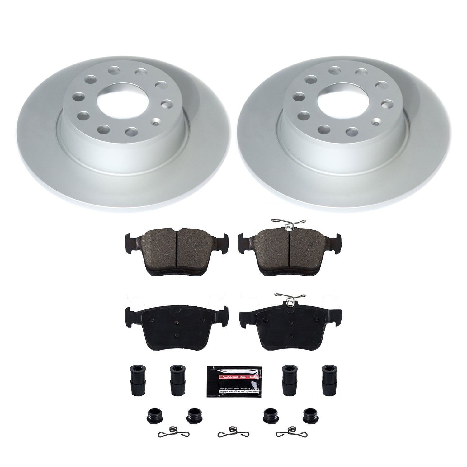 Power Stop 2019 Volkswagen Jetta Rear Z17 Evolution Geomet Coated Brake Kit CRK8337
