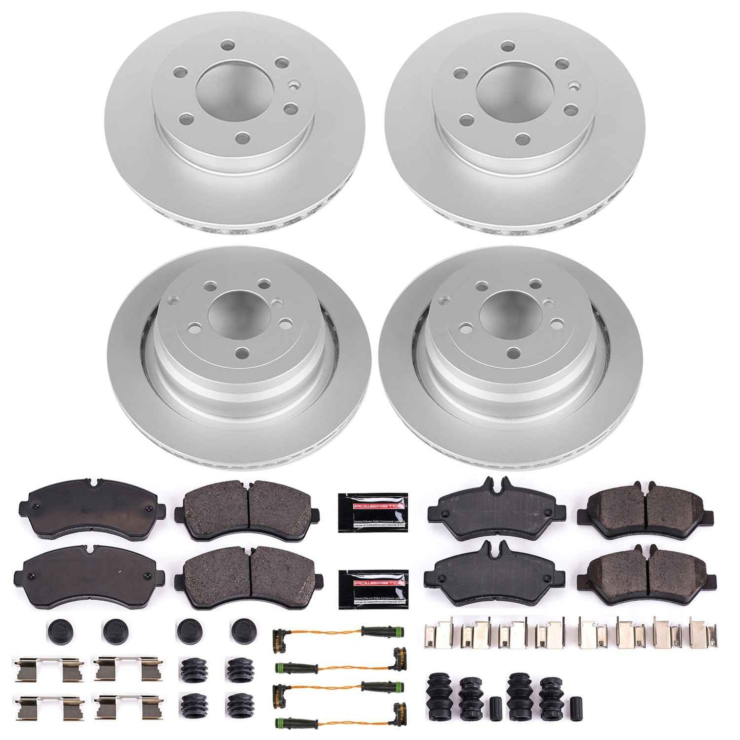 PowerStop Power Stop 2017 Freightliner Sprinter 3500 Front & Rear Z23 Evolution Sport Coated Brake Kit CRK8342