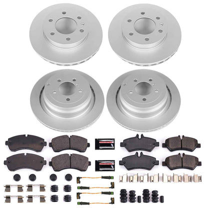 PowerStop Power Stop 2017 Freightliner Sprinter 3500 Front & Rear Z23 Evolution Sport Coated Brake Kit CRK8342