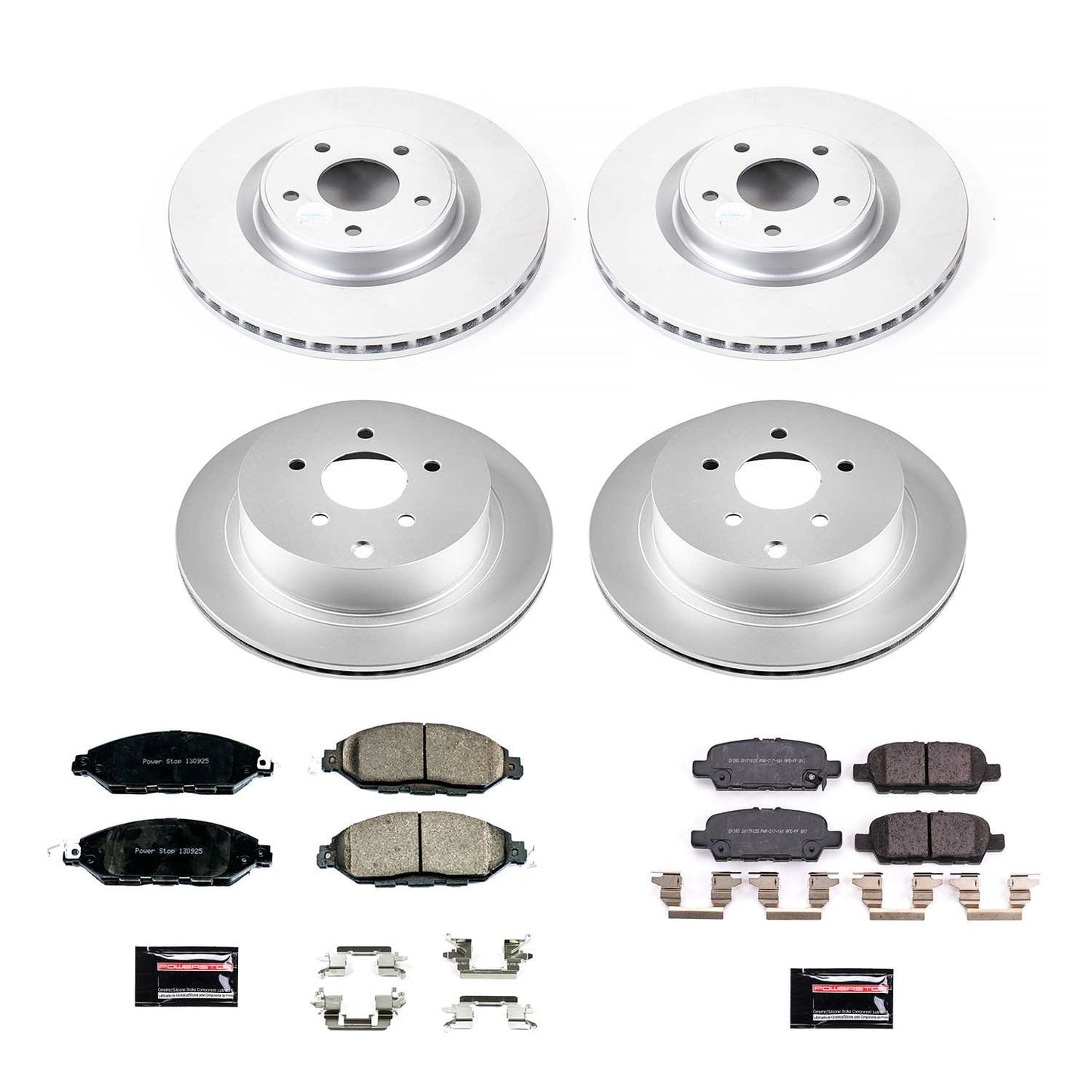 PowerStop Power Stop 2019 Infiniti QX60 Front & Rear Z17 Evolution Geomet Coated Brake Kit CRK8347