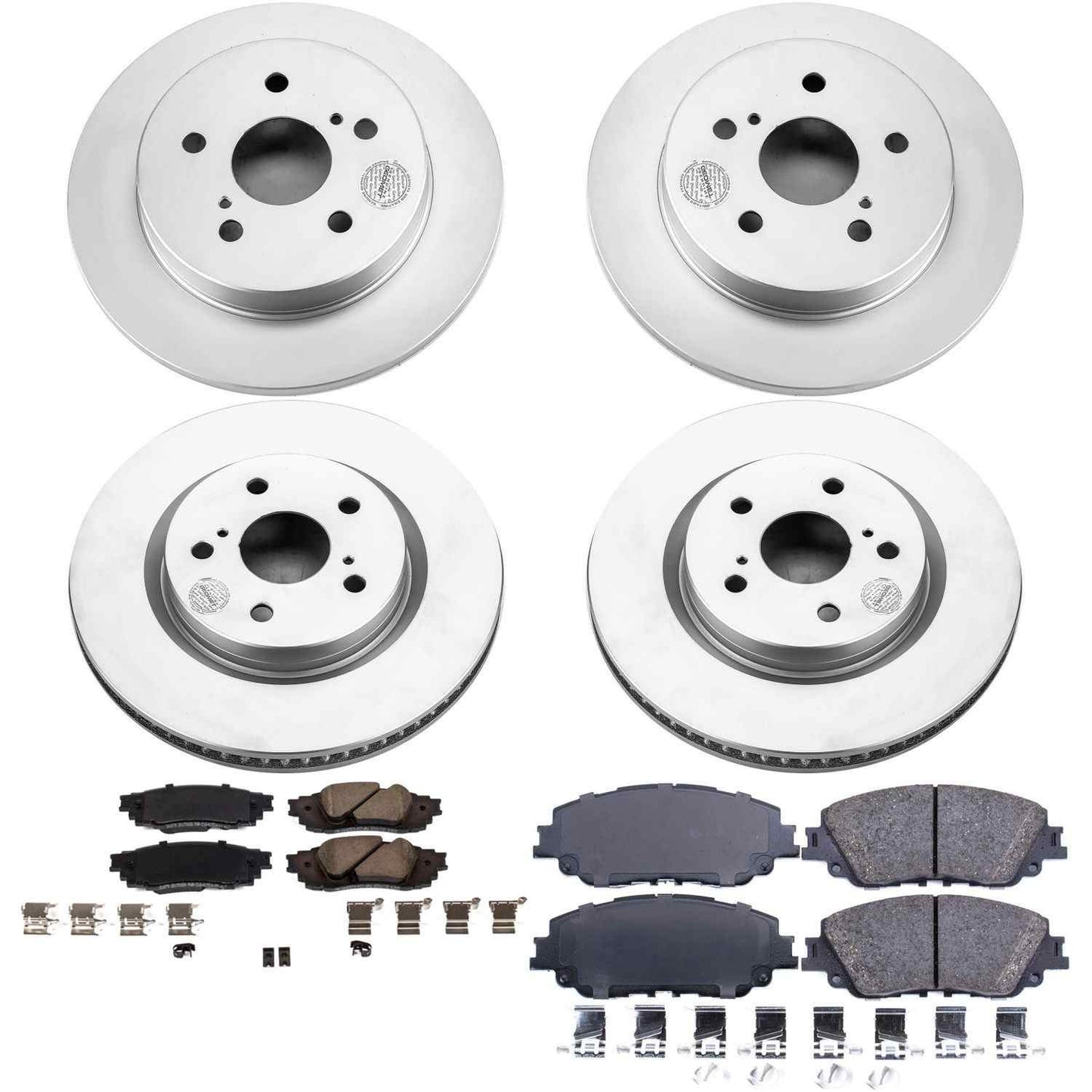 PowerStop Power Stop 2019 Lexus ES350 Front & Rear Z17 Evolution Geomet Coated Brake Kit CRK8348