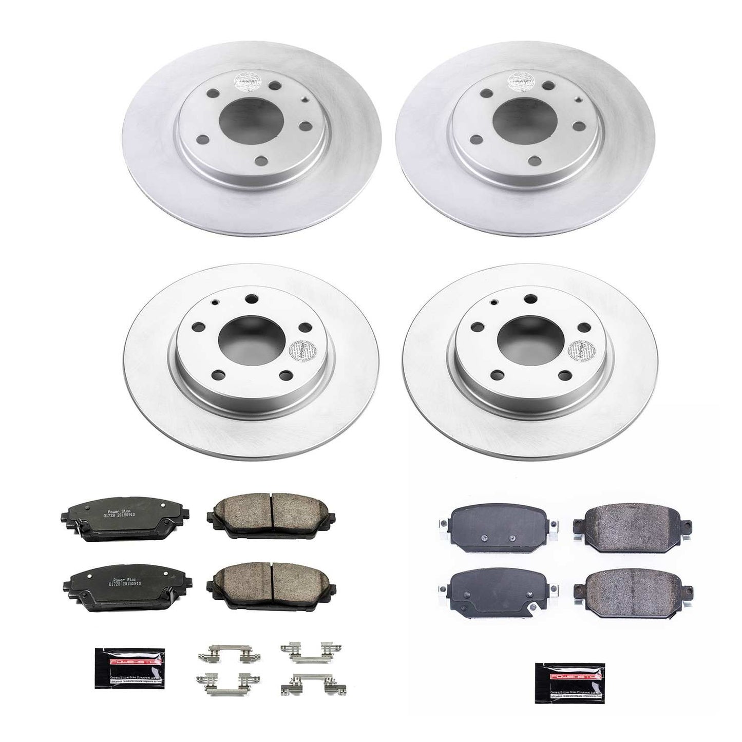 PowerStop Power Stop 2019 Mazda CX-3 Front & Rear Z17 Evolution Geomet Coated Brake Kit CRK8350