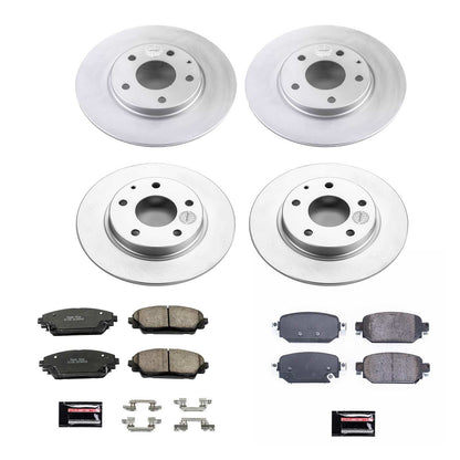 PowerStop Power Stop 2019 Mazda CX-3 Front & Rear Z17 Evolution Geomet Coated Brake Kit CRK8350