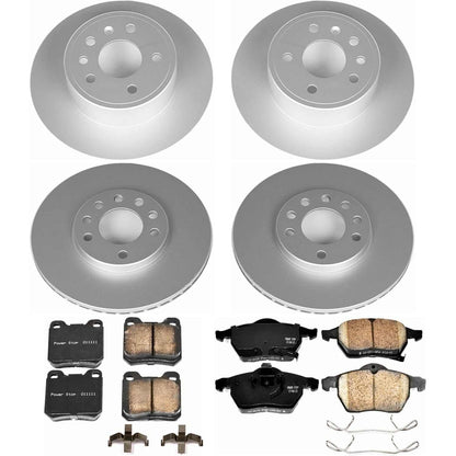 PowerStop Power Stop 99-03 Saab 9-3 Front & Rear Z23 Evolution Sport Coated Brake Kit CRK835