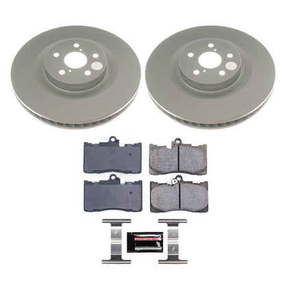 Power Stop 16-17 Lexus GS200t Front Z17 Evolution Geomet Coated Brake Kit CRK8417