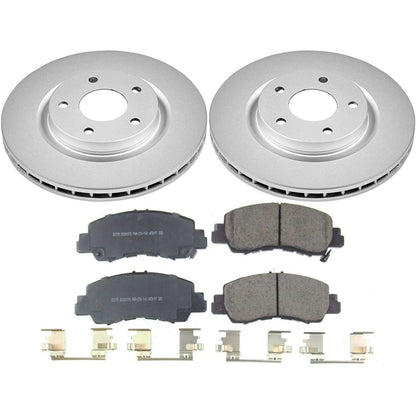 Power Stop 2018 Mitsubishi Eclipse Cross Front Z17 Evolution Geomet Coated Brake Kit CRK8424