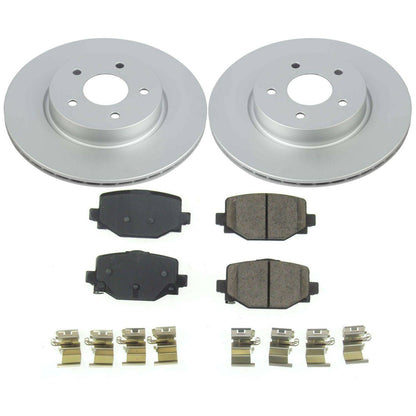 Power Stop 2019 Infiniti QX50 Rear Z17 Evolution Geomet Coated Brake Kit CRK8432