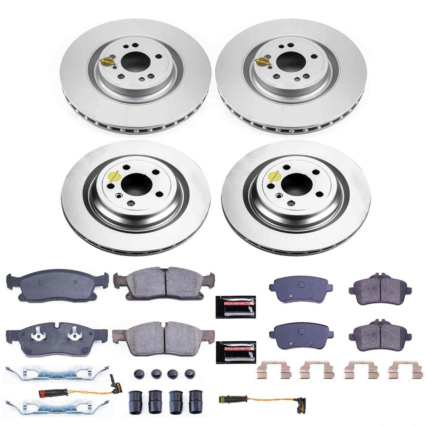 PowerStop Power Stop 2015 Mercedes-Benz ML400 Front & Rear Z17 Evolution Geomet Coated Brake Kit CRK8435