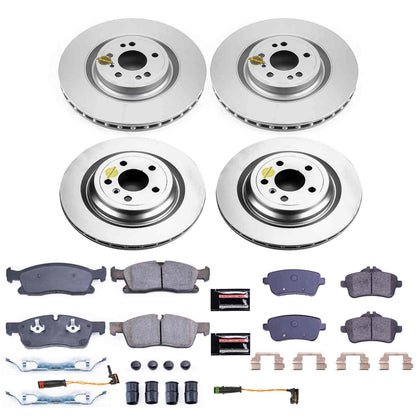 PowerStop Power Stop 2015 Mercedes-Benz ML400 Front & Rear Z17 Evolution Geomet Coated Brake Kit CRK8435