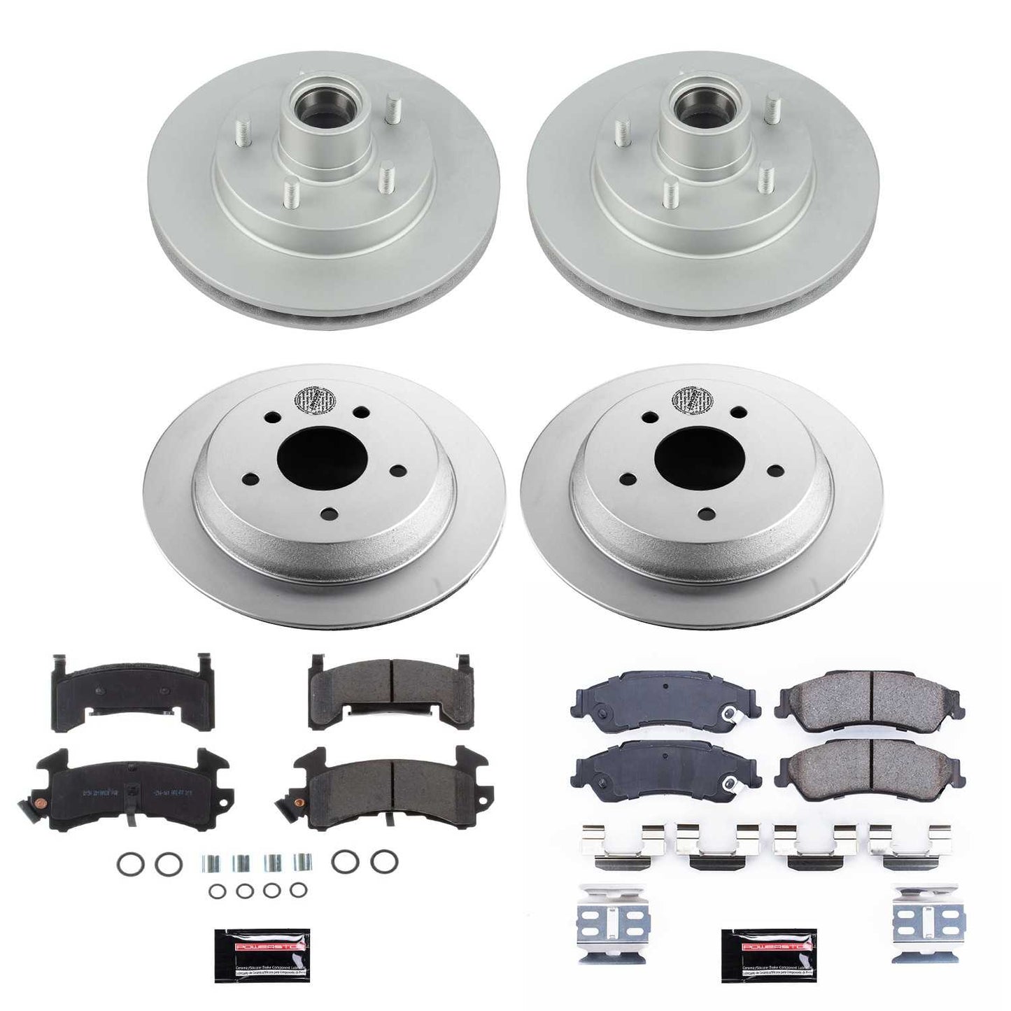 PowerStop Power Stop 2003 Chevrolet S10 Front & Rear Z17 Evolution Geomet Coated Brake Kit CRK8437
