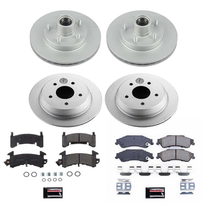 PowerStop Power Stop 2003 Chevrolet S10 Front & Rear Z17 Evolution Geomet Coated Brake Kit CRK8437