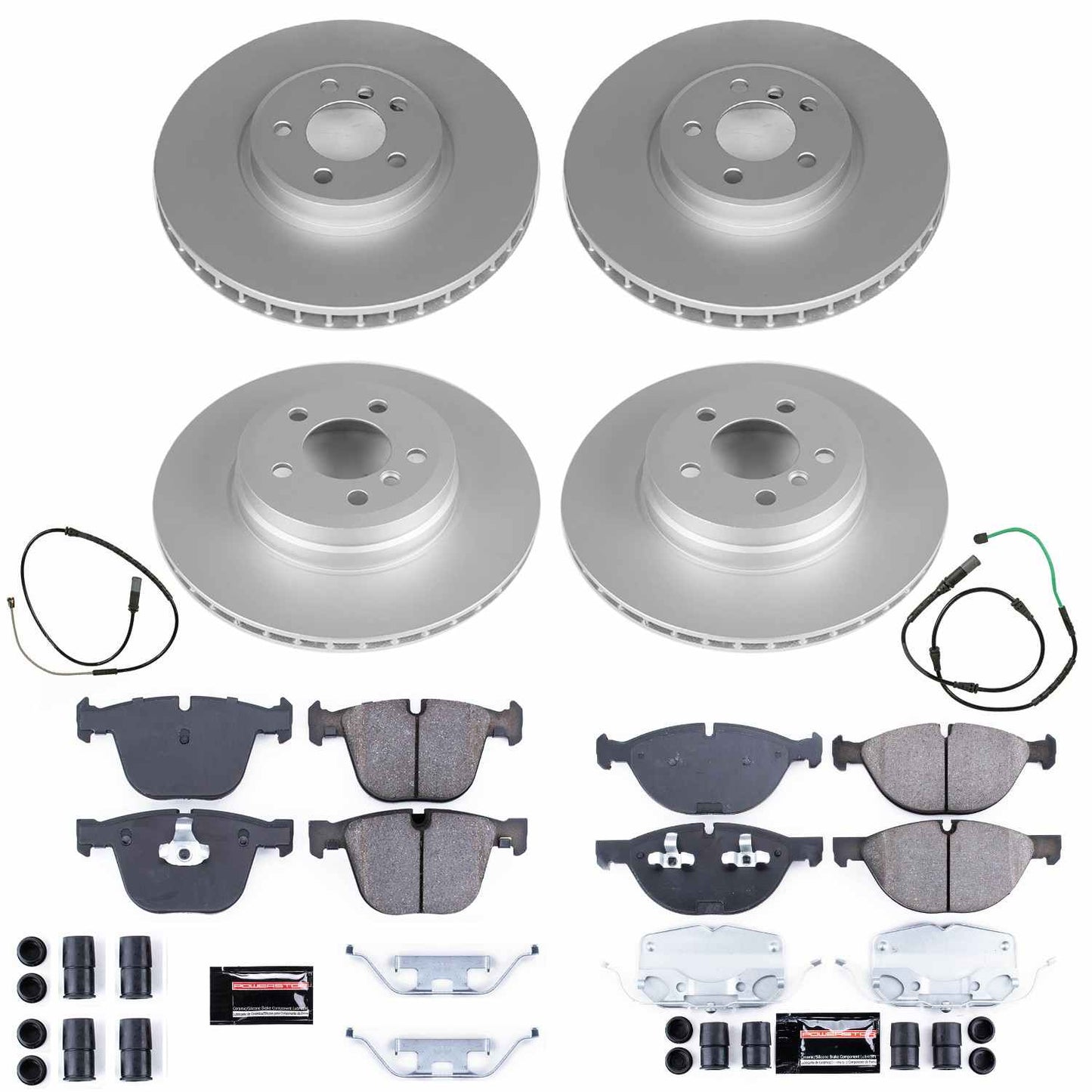 PowerStop Power Stop 2019 BMW X6 Front & Rear Z17 Evolution Geomet Coated Brake Kit CRK8442