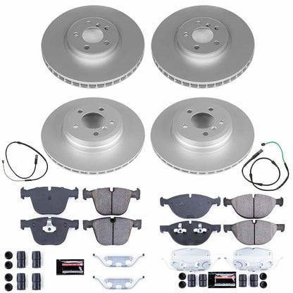 PowerStop Power Stop 2019 BMW X6 Front & Rear Z17 Evolution Geomet Coated Brake Kit CRK8442