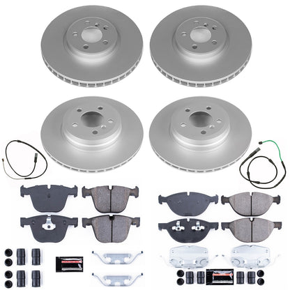 PowerStop Power Stop 2019 BMW X6 Front & Rear Z17 Evolution Geomet Coated Brake Kit CRK8442