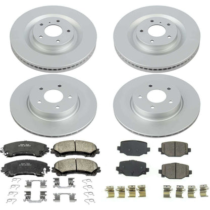 Power Stop 2019 Infiniti QX50 Front & Rear Z17 Evolution Geomet Coated Brake Kit CRK8451