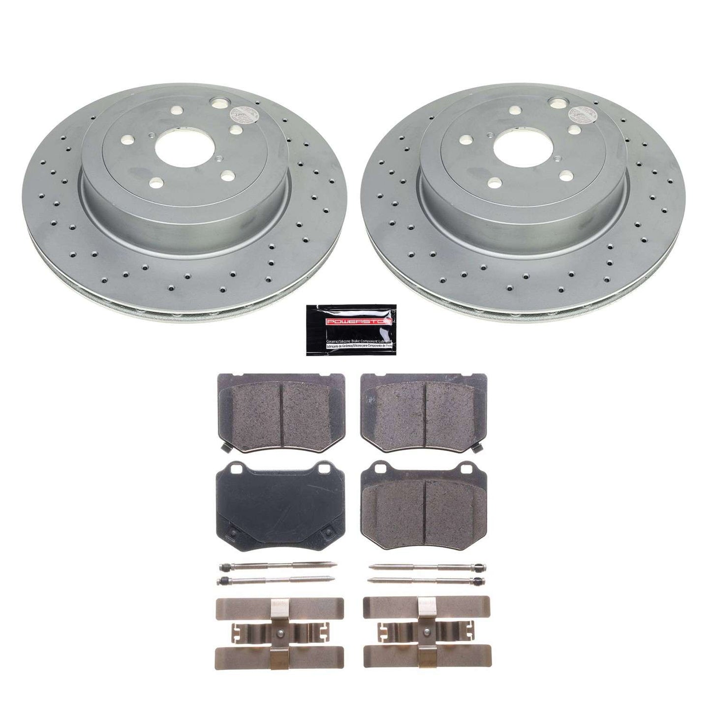 PowerStop Power Stop 18-20 Subaru WRX STI Rear Z17 Coated Brake Kit CRK8496