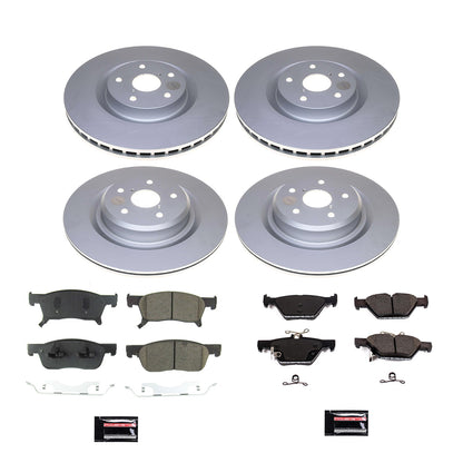 PowerStop Power Stop 19-20 Subaru Ascent Front & Rear Z17 Coated Brake Kit CRK8518