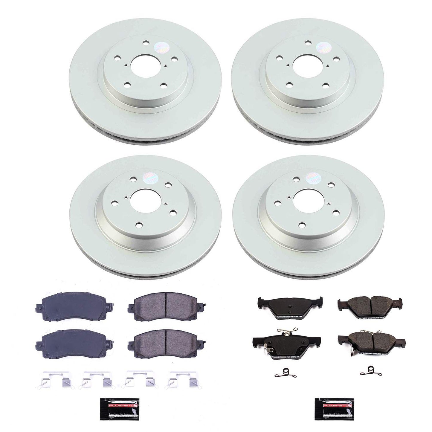 PowerStop Power Stop 19-21 Subaru Forester Front & Rear Z17 Coated Brake Kit CRK8520