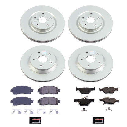 PowerStop Power Stop 19-21 Subaru Forester Front & Rear Z17 Coated Brake Kit CRK8521