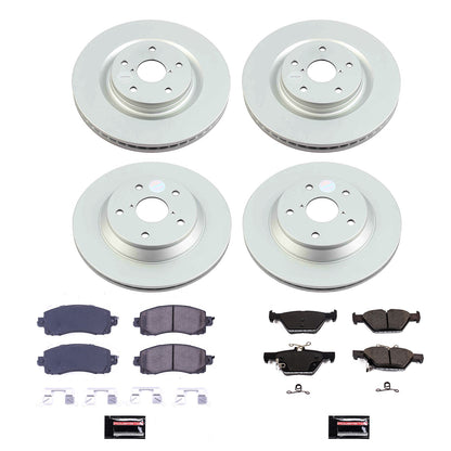 PowerStop Power Stop 19-21 Subaru Forester Front & Rear Z17 Coated Brake Kit CRK8521