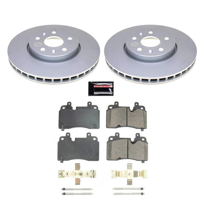 PowerStop Power Stop 20-21 Chevrolet Corvette Front Z17 Coated Brake Kit CRK8526
