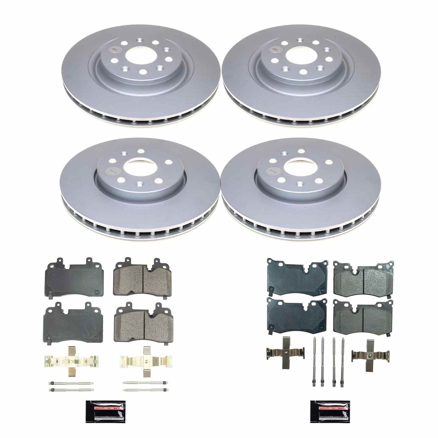 PowerStop Power Stop 20-21 Chevrolet Corvette Front & Rear Z17 Coated Brake Kit CRK8527